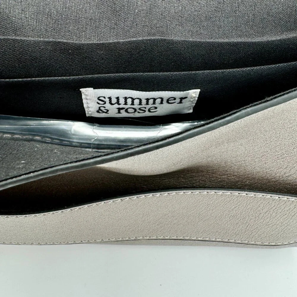 NWOT Summer & Rose Clutch with Strap - Color Chrome - Picture 3 of 4